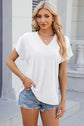 V-Neck Short Sleeve T-Shirt.