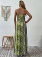 Full Size Printed Scoop Neck Maxi Cami Dress.