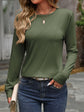 Round Neck Long Sleeve T-Shirt.