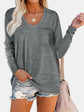 Round Neck Long Sleeve T-Shirt.