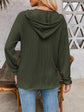 Double Take Drawstring Dropped Shoulder Long Sleeve Hoodie.