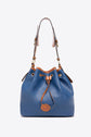 PU Drawstring Bucket Handbag