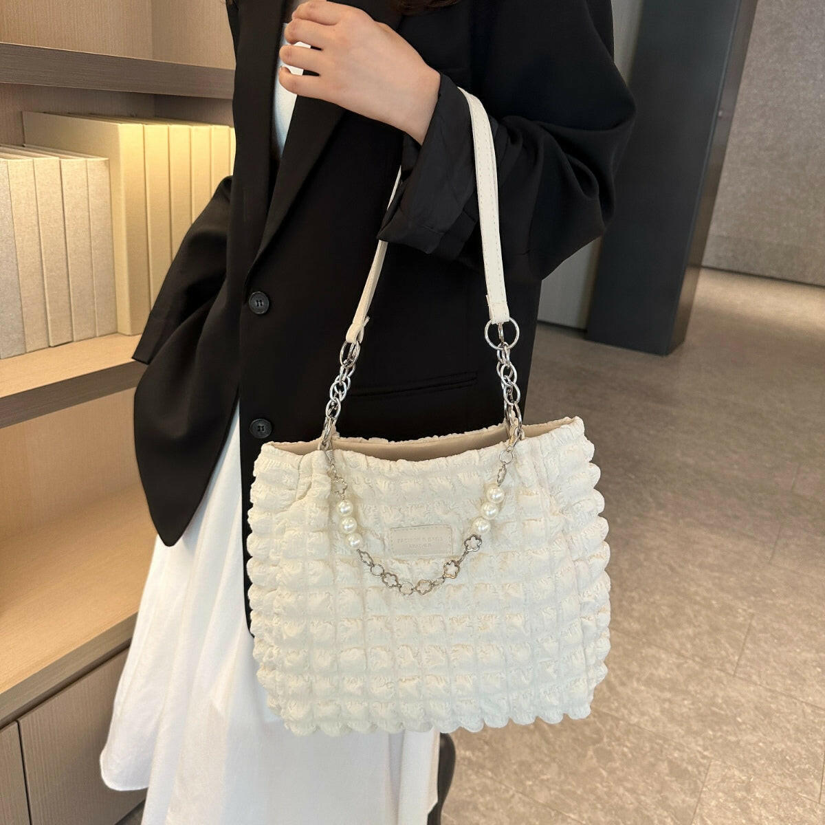 Bubble Textured Tote Bag.