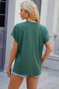 V-Neck Short Sleeve T-Shirt.