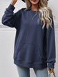 Round Neck Long Sleeve Sweatshirt.