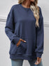 Round Neck Long Sleeve Sweatshirt.