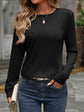 Round Neck Long Sleeve T-Shirt.