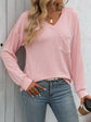 Mandy V-Neck Long Sleeve T-Shirt.