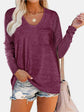 Round Neck Long Sleeve T-Shirt.