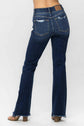 Judy Blue Frayed Hem Bootcut Jeans.