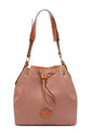 PU Drawstring Bucket Handbag