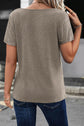 V-Neck Short Sleeve Top.