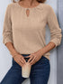 Round Neck Long Sleeve Top.