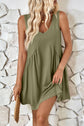 Lovelet Plunge Wide Strap Mini Tank Dress.