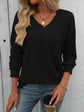 Mandy V-Neck Long Sleeve T-Shirt.