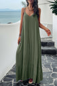 Devine Backless Maxi Cami Dress with Pockets.