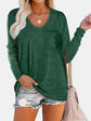 Round Neck Long Sleeve T-Shirt.