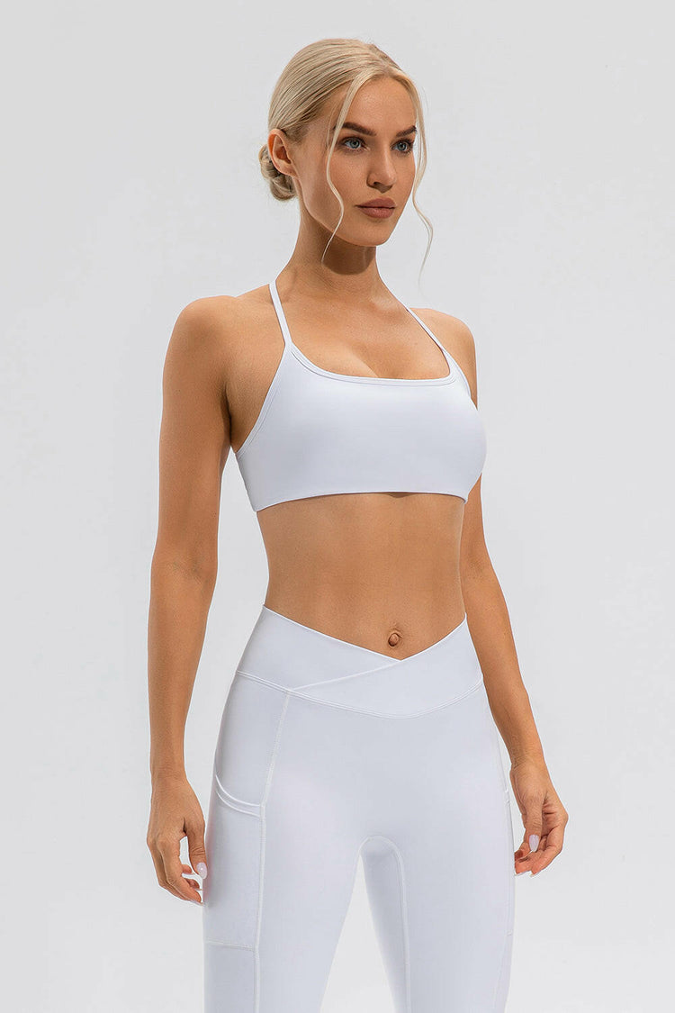 Crisscross Spaghetti Strap Active Cami.