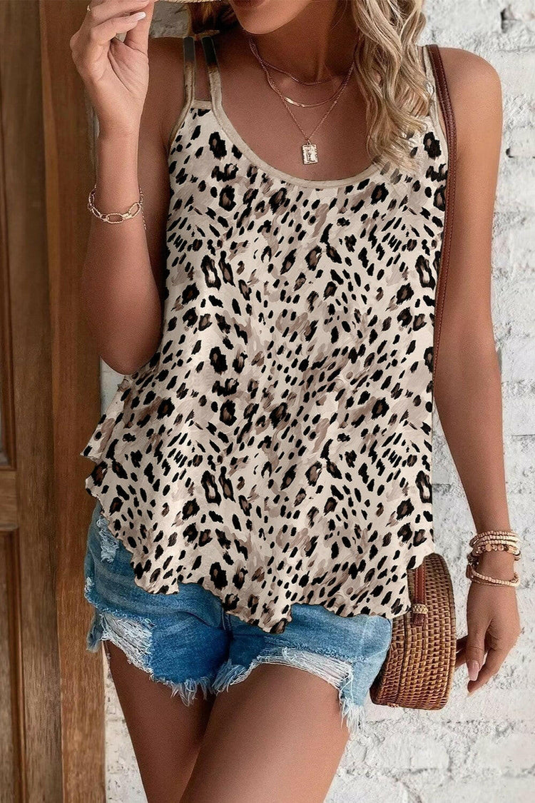 Printed Round Neck Cami.