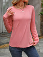 Round Neck Long Sleeve T-Shirt.