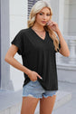 V-Neck Short Sleeve T-Shirt.