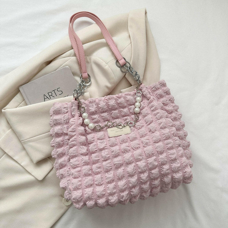 Bubble Textured Tote Bag.