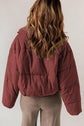 Zip Up Collared Neck Long Sleeve Winter Coat.