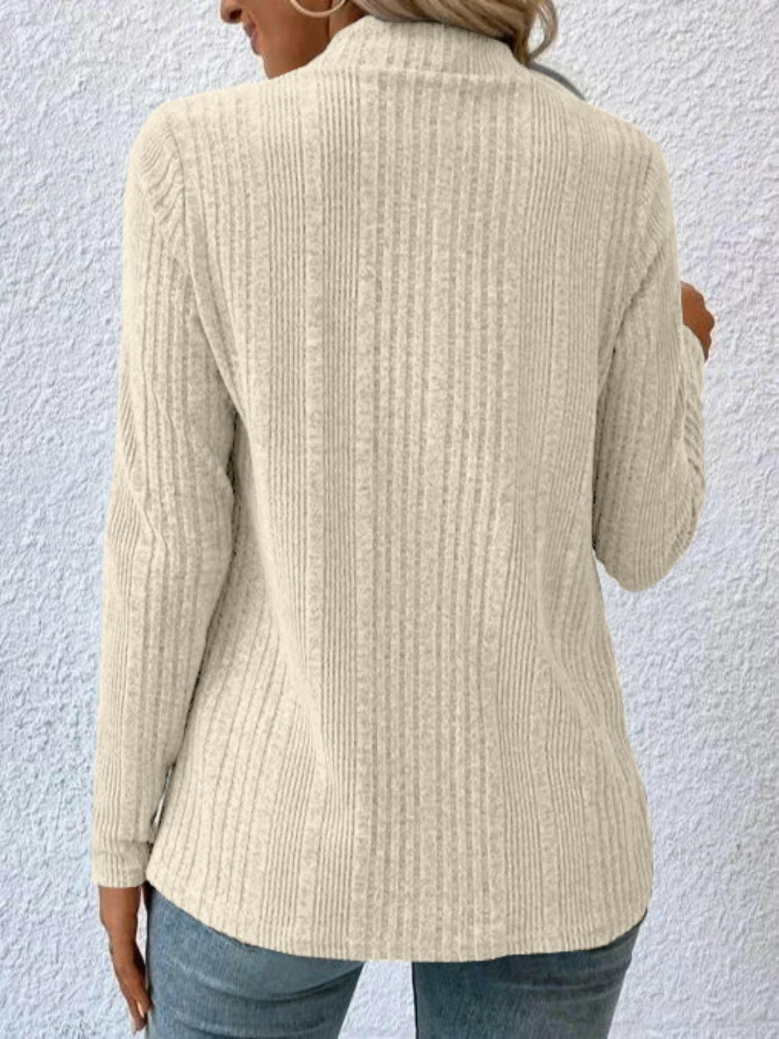 Full Size Open Front Long Sleeve Cardigan.