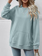 Round Neck Long Sleeve Sweatshirt.