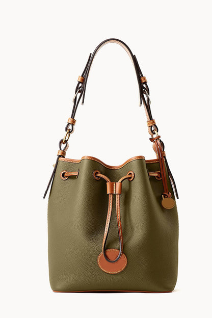 PU Drawstring Bucket Handbag