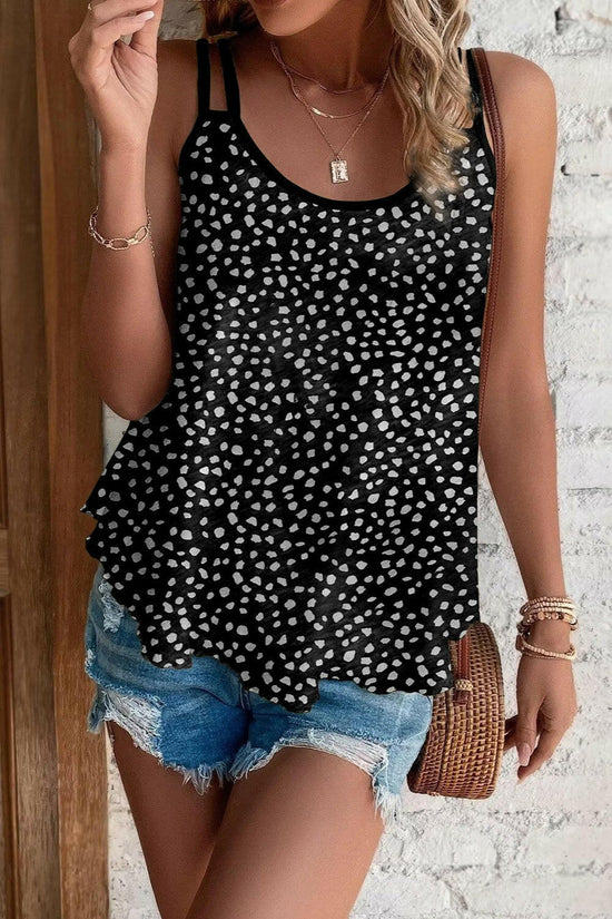 Printed Round Neck Cami.