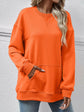 Round Neck Long Sleeve Sweatshirt.