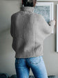 Turtleneck Dropped Shoulder Sweater.