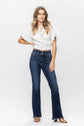 Judy Blue Frayed Hem Bootcut Jeans.