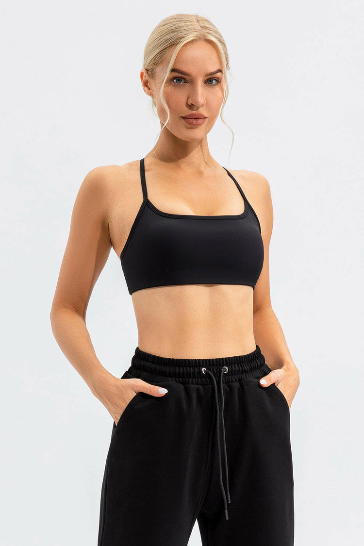 Crisscross Spaghetti Strap Active Cami.