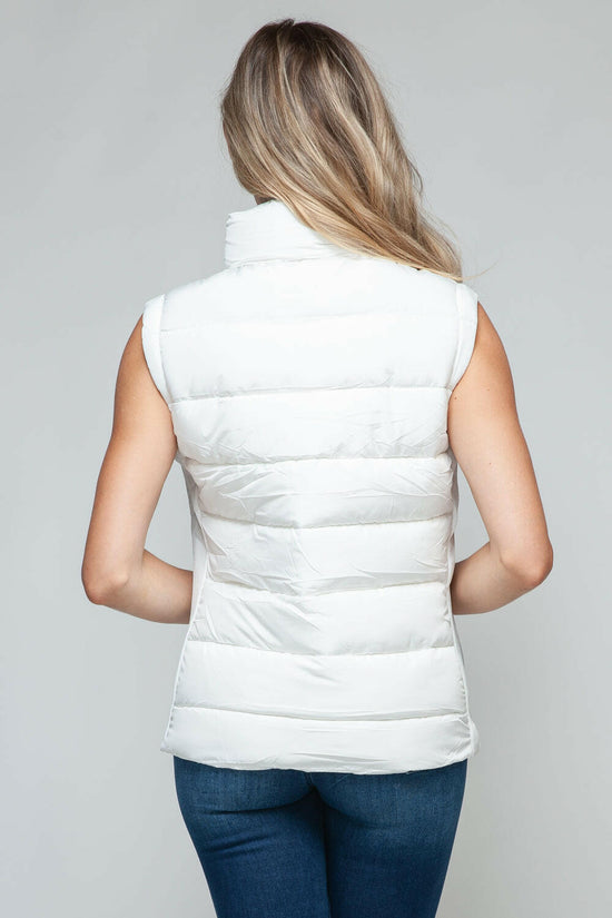 Snobbish Zip Up Turtleneck Vest with Pockets.