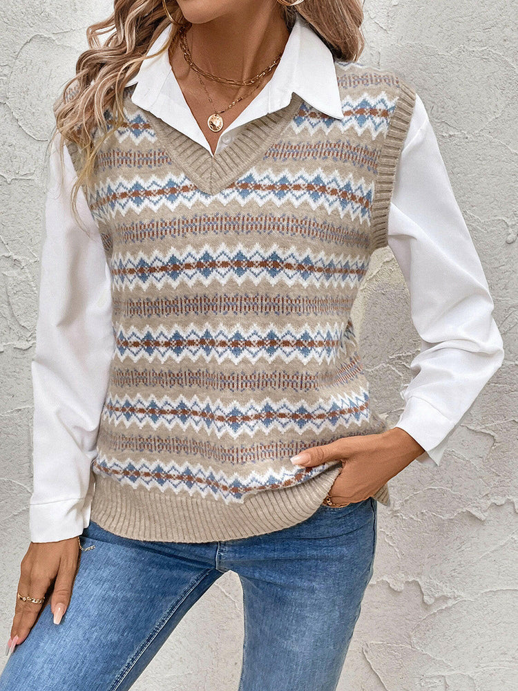 Perfee V-Neck Sweater Vest.