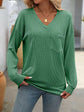 Mandy V-Neck Long Sleeve T-Shirt.