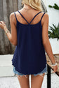 Eyelet V-Neck Double Strap Cami.