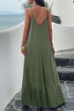 Devine Backless Maxi Cami Dress with Pockets.