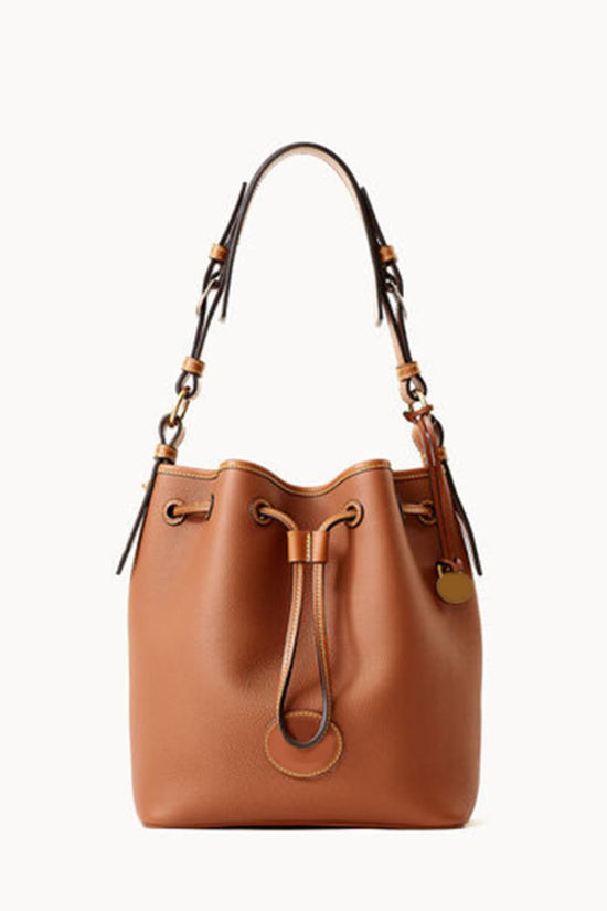 PU Drawstring Bucket Handbag