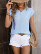 Mandy Rolled Cap Sleeve Round Neck Sweater Vest.