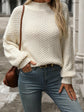 Mock Neck Long Sleeve Sweater.