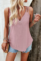 Eyelet V-Neck Double Strap Cami.