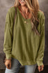 Round Neck Dropped Shoulder Sweatshirt.