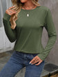 Round Neck Long Sleeve T-Shirt.