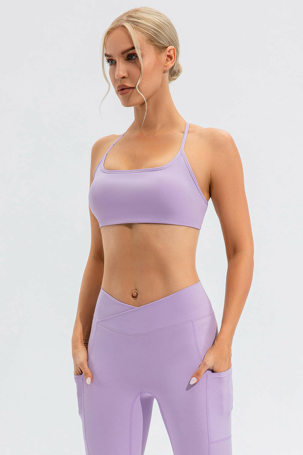 Crisscross Spaghetti Strap Active Cami.