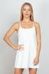 VERY J Sleeveless Active Tennis Dress with Unitard Liner.