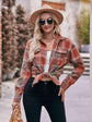 Plaid Dropped Shoulder Longline Shirt.