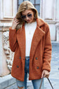 Lapel Collar Sherpa Coat.